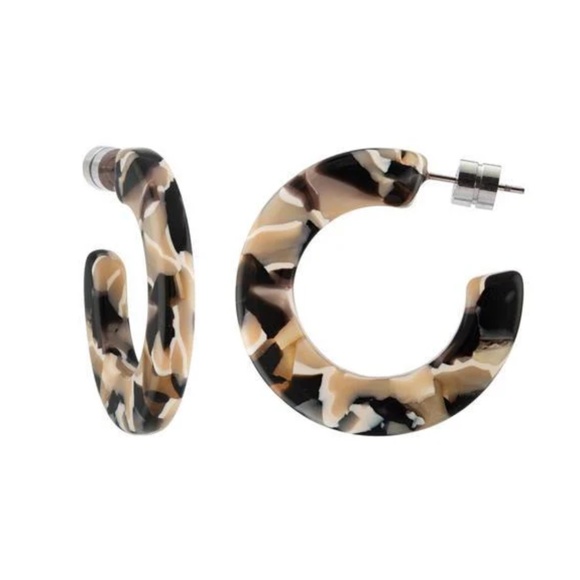 NWT Machete Acetate ‘Kate’ Hoops in Abalone - Picture 1 of 3